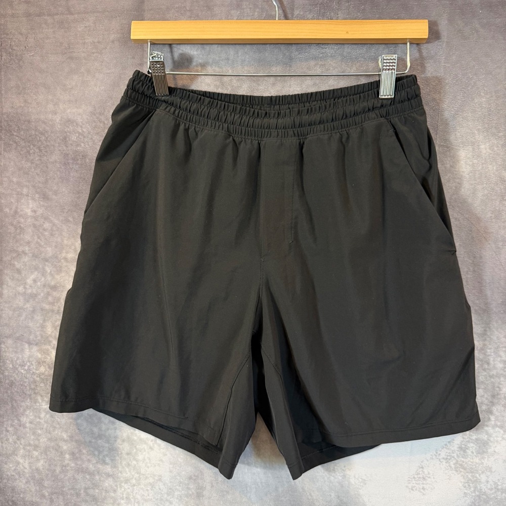 Lululemon Pace Breaker Linerless Short 7 Black Mens Size M LM7AVYS